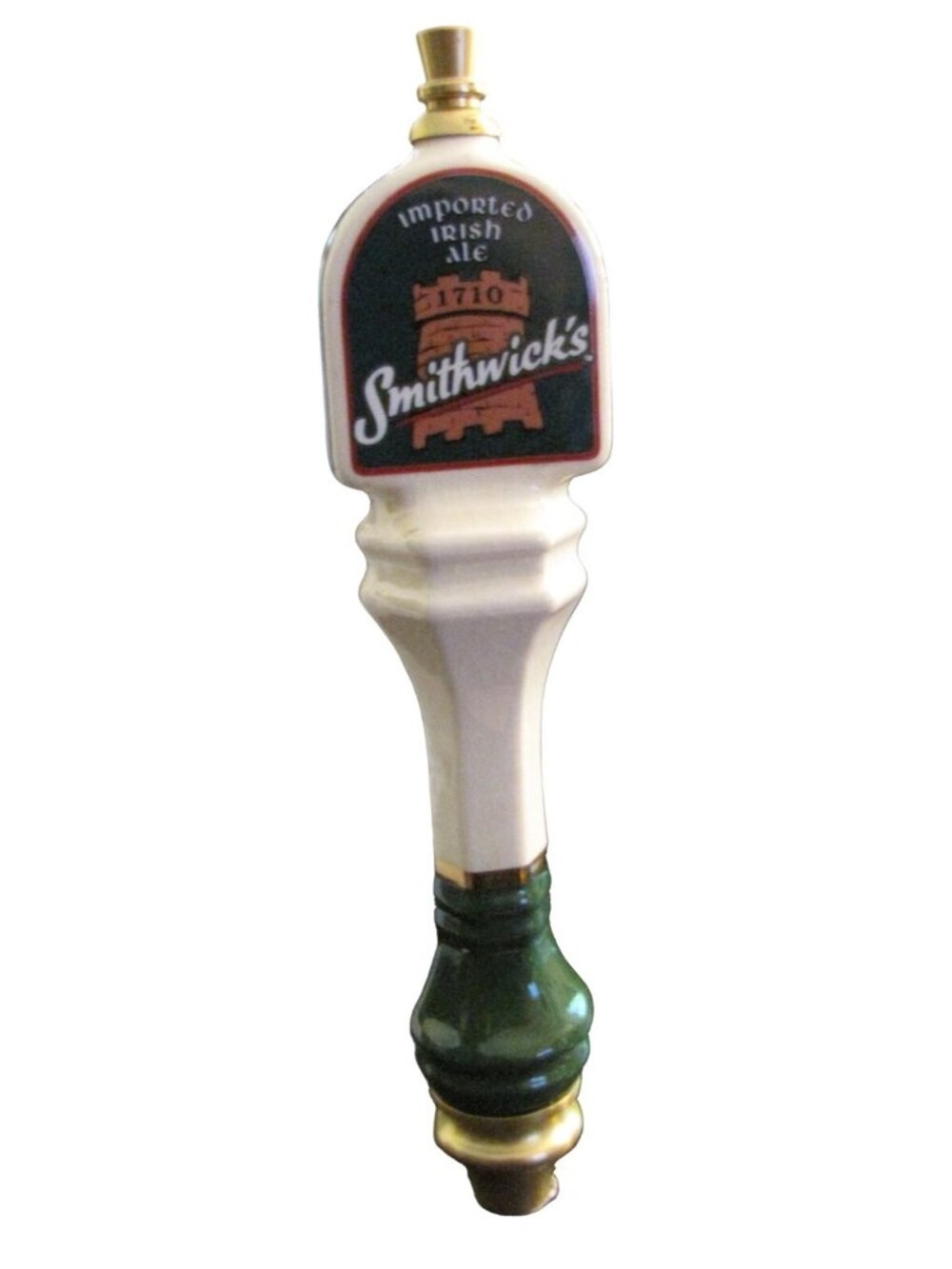 Smithwick's Imported Irish Ale Ceramic Beer Tap Handle Pull